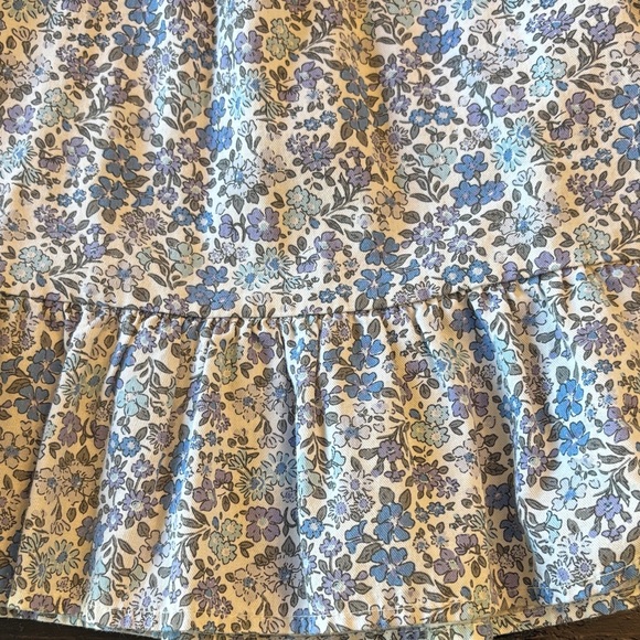 Floral Blue Kids Casual Dress - Picture 6 of 10